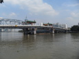 工事中の海珠橋