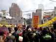 長崎ランタン祭り 眼鏡橋の上で