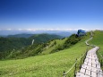 剣山山頂の遊歩道