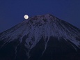 昇月残照(富士山)