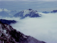 雲海に浮かぶアサヨ峰