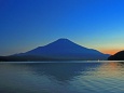 山中湖の富士夕景