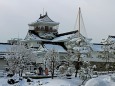 雪の富山城
