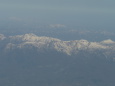 機上から残雪の那須連山