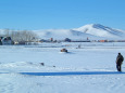 モンゴルの田舎町 冬3