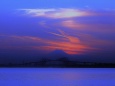 富士山とゲートブリッジの夕景