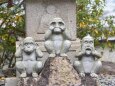 大山寺の新三猿像