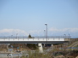 高速道路と立山連峰 2021年3月