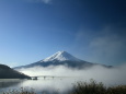 朝もや富士山