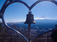 天上山 天上の鐘と富士山