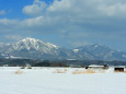 雪景色の高原