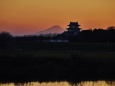 夕暮れの関宿城