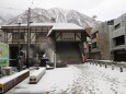 冬の富山地方鉄道宇奈月温泉駅