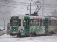 雪中の市電
