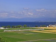 琵琶湖畔の特急「しらさぎ」
