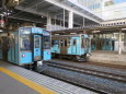 八戸駅に並ぶ青い森701系