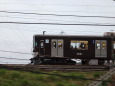茶色の電車