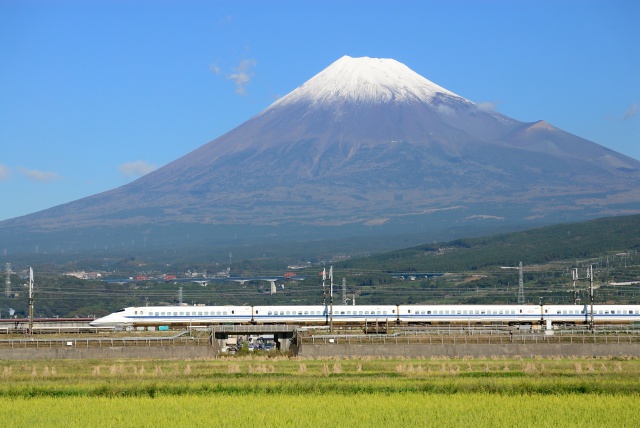 富士山と700系新幹線