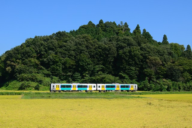 水郡線を走るキハE130系