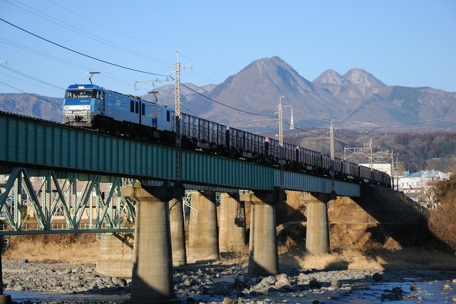 榛名山とEH200-4貨物列車