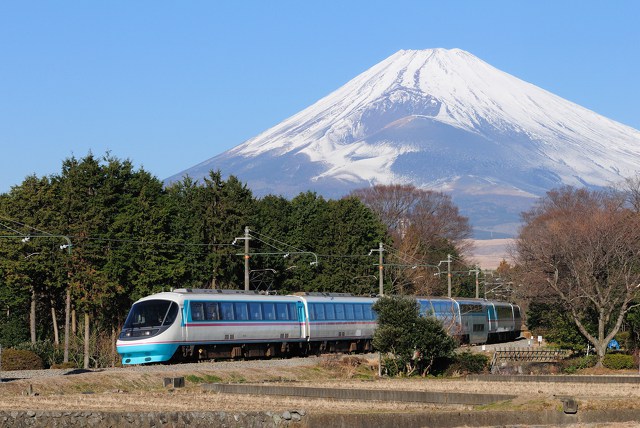 富士山と特急あさぎり 小田急RSE