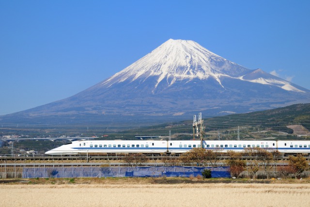 富士山と700系新幹線