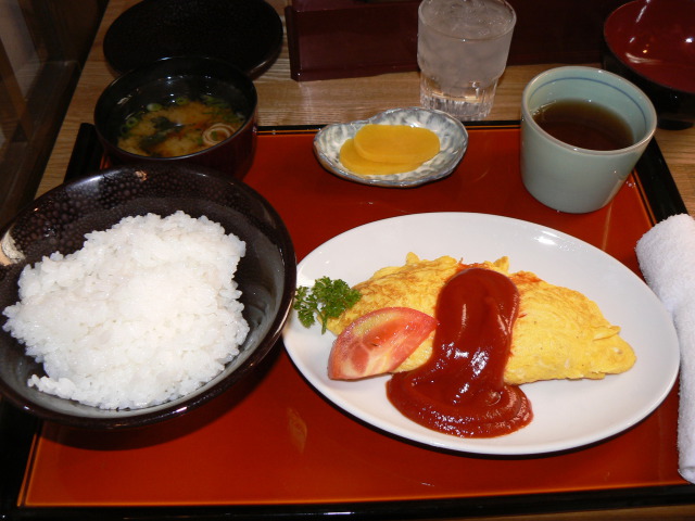 オムレツ定食