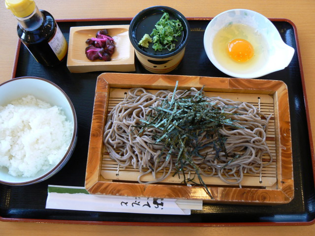 ざる蕎麦玉子かけごはんセット