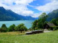 スイス ブリエンツ湖畔の風景