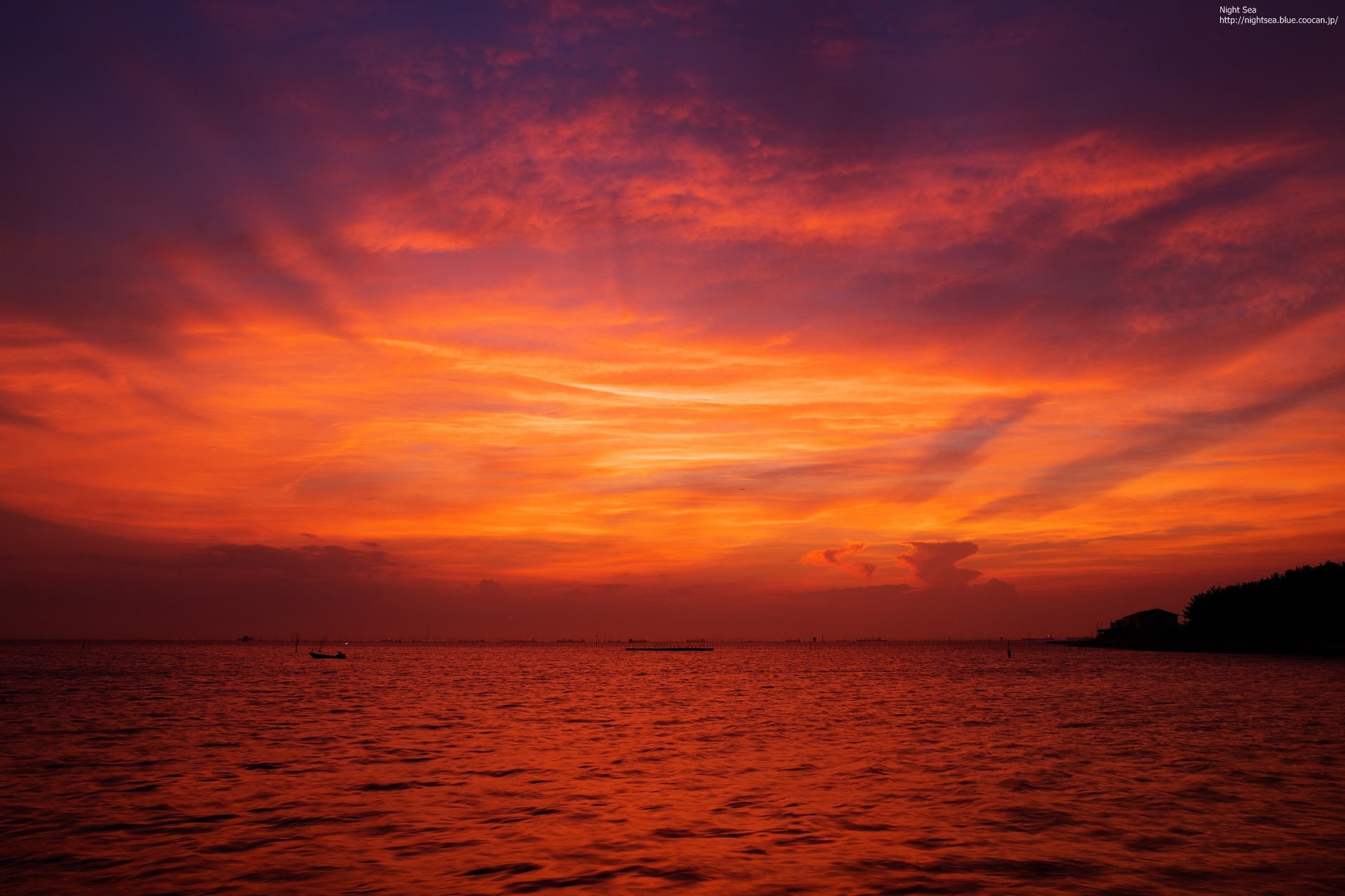 朝焼け 夕焼け 朱色に染まる 壁紙19x1280 壁紙館