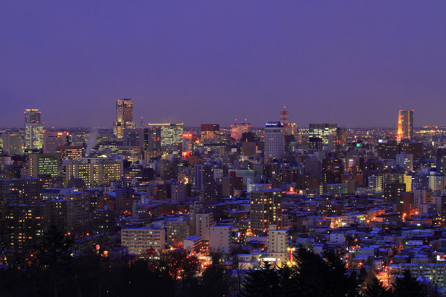 冬の夜景 in 札幌