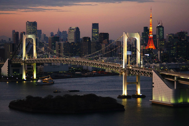 レインボーブリッジ 夕景