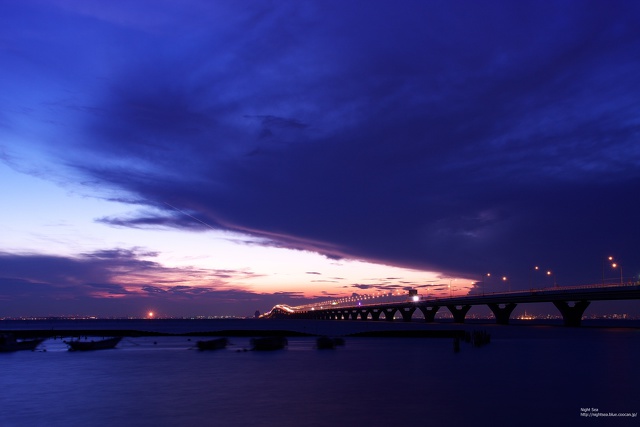 夕暮れから夜へ