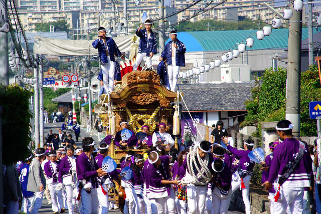 秋祭り・地車の宮入り