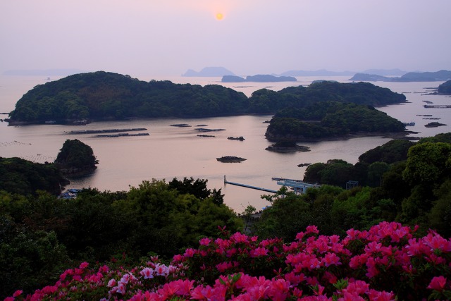 九十九島の夕景