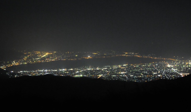 諏訪湖 夜景