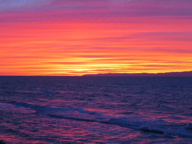 日本海・佐渡・夕日1