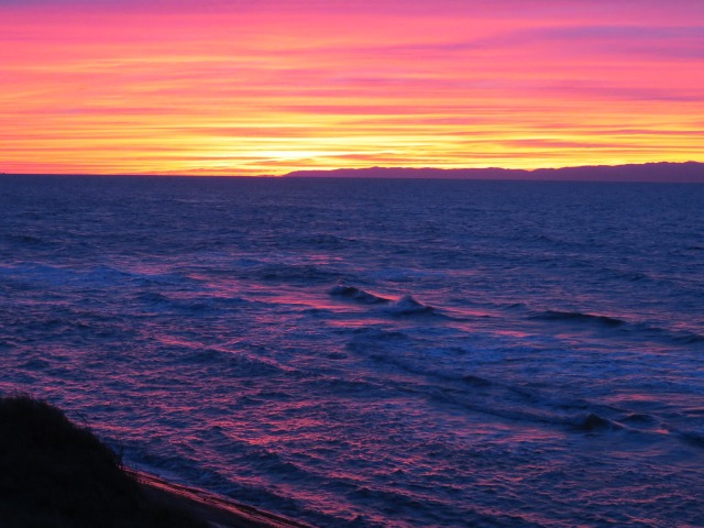 日本海・佐渡・夕日2