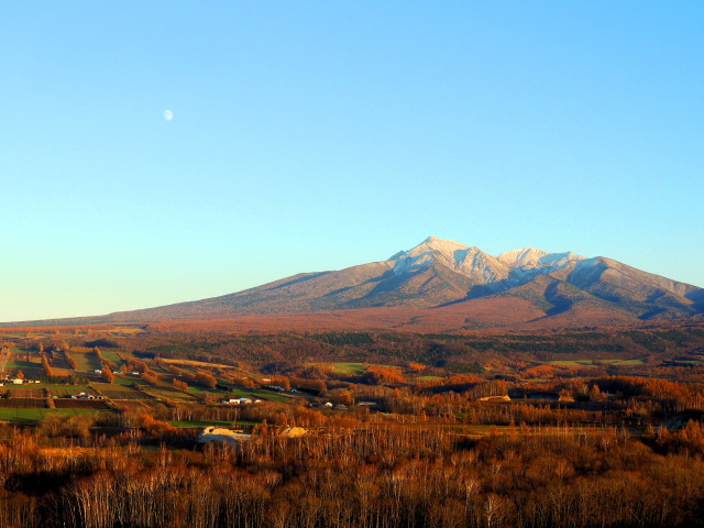 斜里岳夕景