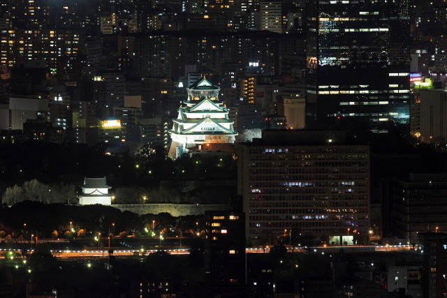 夜の大阪城