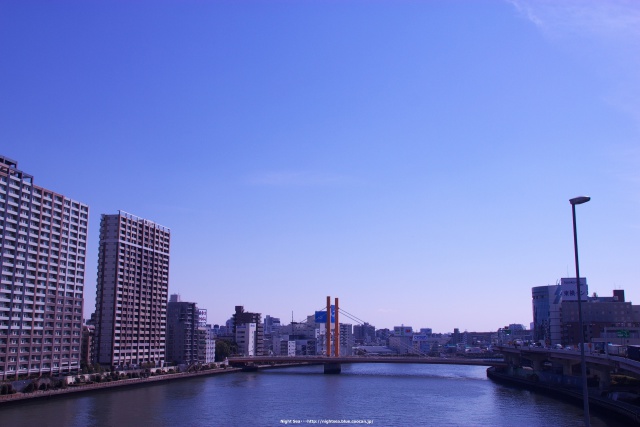 晴れた日の隅田川