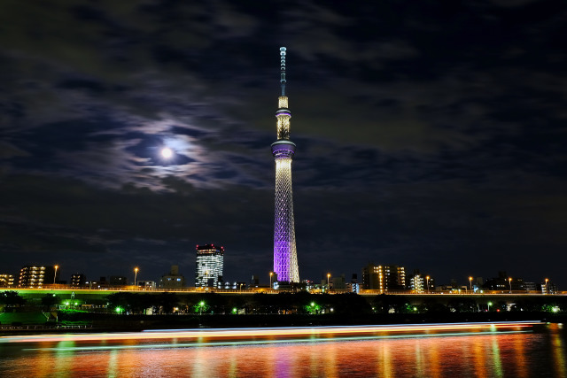 Fullmoon Night River