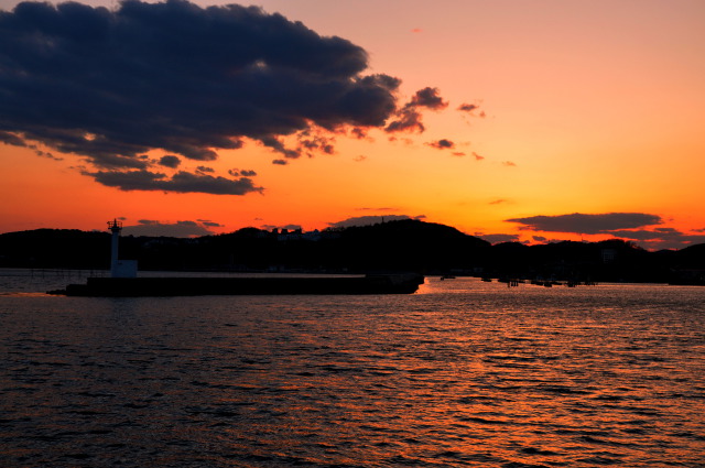 夕暮れの島々