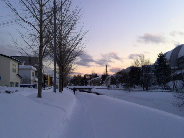 吹雪の後の静けさ