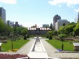 雨のち晴れの公園