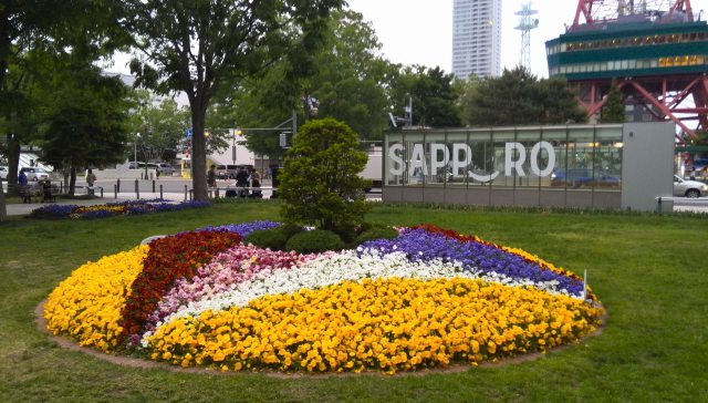 大通り公園の花壇