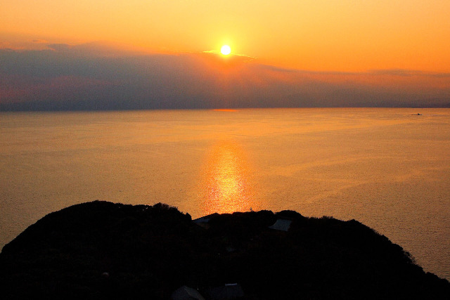 江ノ島展望台から観る夕焼け風景