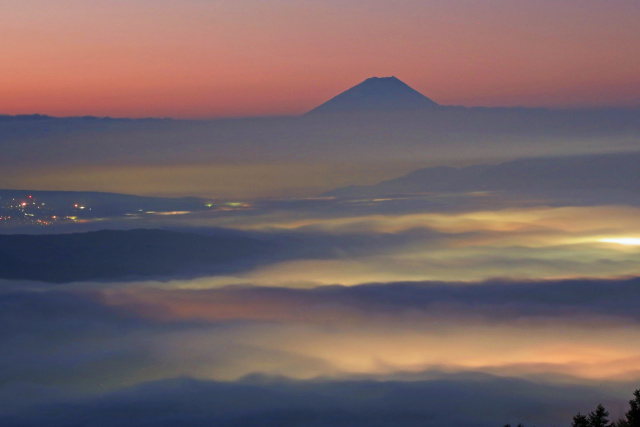 富士山と雲海