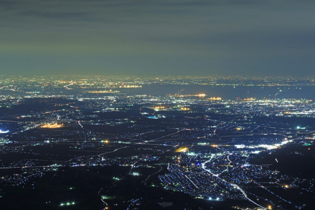 御在所岳から見る夜景