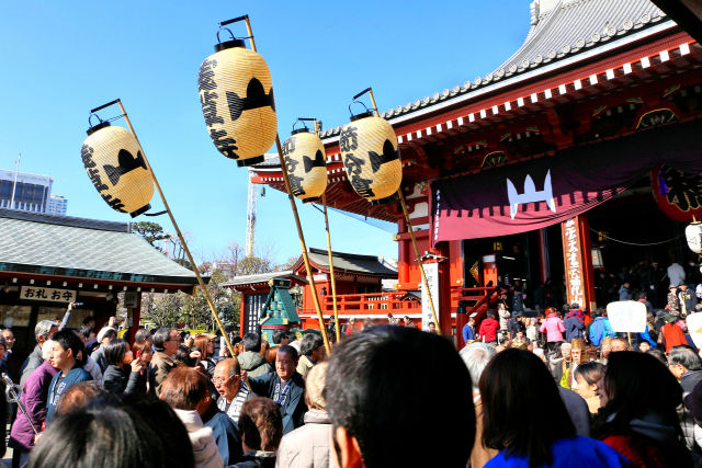 節分 豆まき 浅草寺